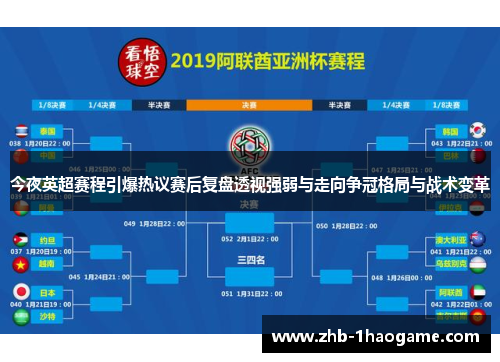 今夜英超赛程引爆热议赛后复盘透视强弱与走向争冠格局与战术变革